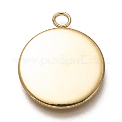 Оправы для подвесок из нержавеющей стали 304 в виде кабошонов&nbsp;LS-STAS-Z030-01B-G