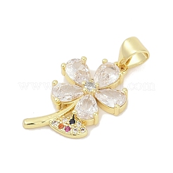 Латунные микро проложить кубического циркония подвески&nbsp;KK-D317-129G