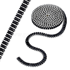 Латунные цепочки с микропаве из черного кубического циркония CHC-WH0022-002P