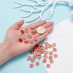 2 комплект 2 стилей позолоченных сплавов с эмалью&nbsp;ENAM-YW0001-28F