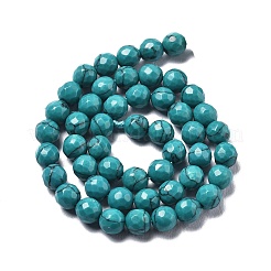 Синтетических нитей бирюзовые бусы G-L620-A01-8mm