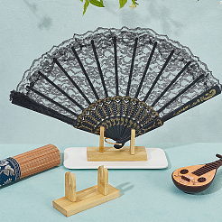 Деревянные складные веерные стенды&nbsp;LS-DIY-WH0899-323