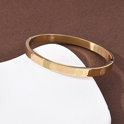 Шарнирные браслеты из нержавеющей стали 304 для женщин&nbsp;BJEW-B161-11G-01