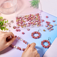 120 шт. 4 вида бусин в виде диско-шара&nbsp;RB-TA0001-16