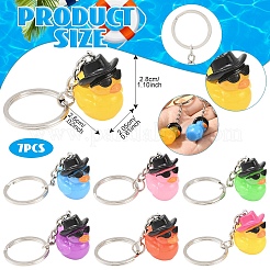 7 брелок в виде утки из смолы&nbsp;KEYC-YW00225