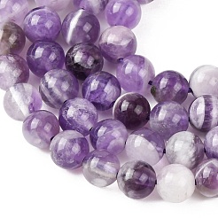 Нити из натуральных шевронных аметистовых бусин&nbsp;G-P428-04A-6mm