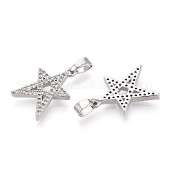 Латунные микро проложить кубического циркония подвески&nbsp;KK-N257-63P