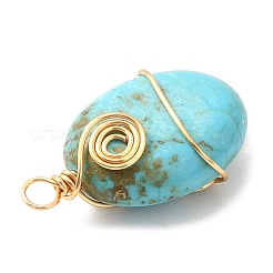 Подвески из медной проволоки из смешанных драгоценных камней&nbsp;PALLOY-JF02142