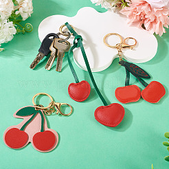 3 шт. 3 стиля брелоков из искусственной кожи&nbsp;KEYC-TA0001-43