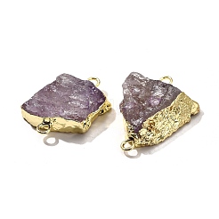 Необработанный натуральный окрашенный кварцевый кристалл звенья соединительные подвески&nbsp;G-K189-04LG-03