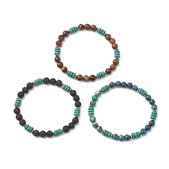 Драгоценный камень бисером растянуть браслеты&nbsp;BJEW-JB13295