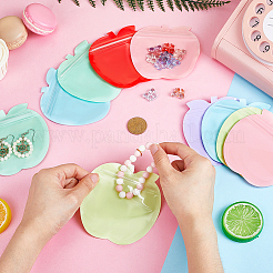 300 шт. 6 цвета ПВХ инь-ян подарочные пакеты с застежкой-молнией&nbsp;ABAG-PH0001-65B