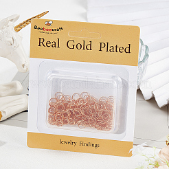 300 шт. латунные открытые кольца для прыжков&nbsp;KK-BBC0008-72A