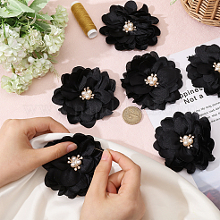 Полиэстер и сплав и акрил и АБС цветочные украшения аксессуары&nbsp;DIY-WH0588-78C