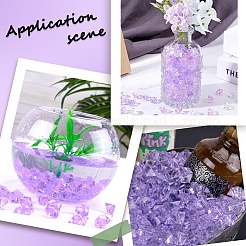 300шт 3 цвета прозрачные акриловые бусины&nbsp;OACR-SC0001-47B