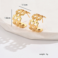 Серьги-гвоздики квадратной формы из нержавеющей стали 304&nbsp;FS3223-1