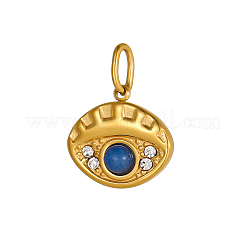 Подвески из нержавеющей стали 304 и бусин из натуральных драгоценных камней&nbsp;STAS-OY009-29G