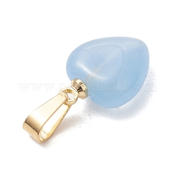 Натуральные подвески в форме сердца из говлита и черного оникса (окрашенные и подвергнутые термической обработке)&nbsp;PALLOY-JF05059