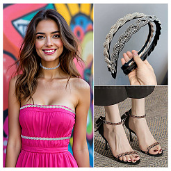 4 ярд двухцветной ленты со стразами&nbsp;OCOR-TA0003-12