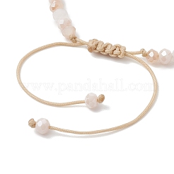 Женские плетеные браслеты из натуральных пресноводных ракушек и стеклянных бусин&nbsp;BJEW-JB13001