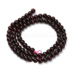 Гранат природный бисер нитей&nbsp;G-C262-B07-5mm