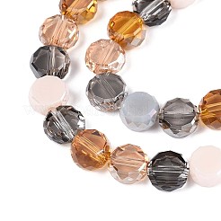 Стеклянные бусины с гальваническим покрытием &nbsp;X-EGLA-N022-03A-A03