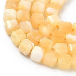 Естественный желтый нефрит бисер нитей&nbsp;G-F797-A26-01