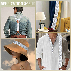 Лента для вышивки из полиэстера&nbsp;OCOR-WH20003-72B