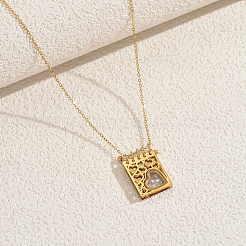 Ожерелья из нержавеющей стали с подвеской в форме сердца&nbsp;WV7130