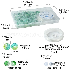 Наборы для изготовления браслетов из круглых акриловых бусин своими руками&nbsp;DIY-FS0007-02D