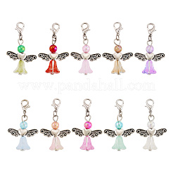 Украшение подвески из стекла и акрила в виде ангела&nbsp;HJEW-TAC0051