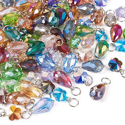 120шт 20 стильный кулон из гальванического стекла&nbsp;CW-TAC0001-21