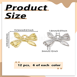 12шт 2 цвета подвески из сплава с покрытием стойки&nbsp;FIND-LP0005-41