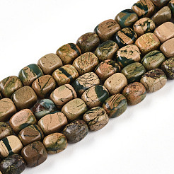 Нити бусин из натурального камня вердит&nbsp;G-N346-04A-06