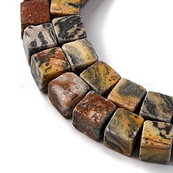 Натуральная карта каменные бусы пряди&nbsp;X-G-T139-8x8-45B