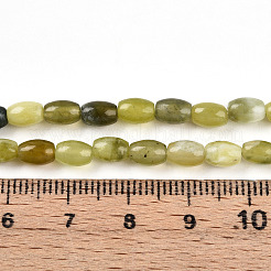 Природного нефрита Xiuyan бисер нитей&nbsp;G-N346-02A-11