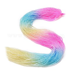 Прозрачный градиент цвета стеклянные бусины пряди&nbsp;GLAA-G101-2mm-07