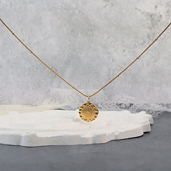 Богемные подвески в виде цветов из нержавеющей стали 304 с рельефным рисунком для женщин.&nbsp;WG2EB36-01