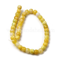 Нити окрашенных и нагретых натуральных агатовых бус с огненным кракелюром&nbsp;G-NH0067-A01