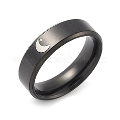 201 перстень из нержавеющей стали для женщин&nbsp;RJEW-Z092-01EB-02