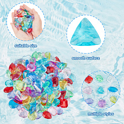 150 шт. Прозрачные акриловые бусины&nbsp;TACR-SP0001-25