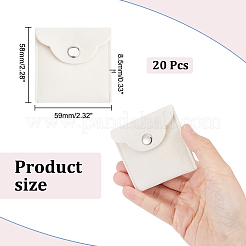 Бархатные мешочки для хранения украшений&nbsp;LS-ABAG-WH0032-48A