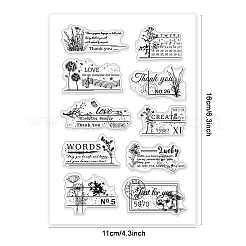 Изготовленные на заказ пластиковые прозрачные штампы из ПВХ&nbsp;DIY-WH0448-0150