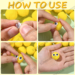 150шт полиэстеровый помпон-шар&nbsp;DIY-SC0031-33E