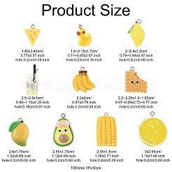 10 шт. подвески в виде бутылок из стекла и смолы в двух стилях&nbsp;CRES-FS0001-26