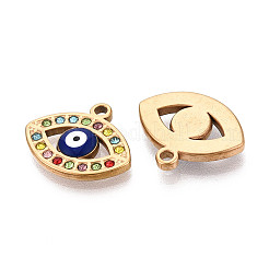 Подвески из нержавеющей стали 304 со стразами&nbsp;STAS-N110-52B-G