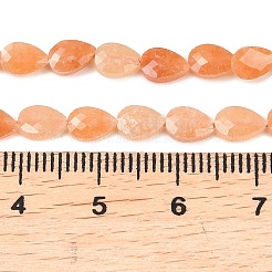 Натуральные оранжевые бусины из авантюрина&nbsp;G-A303-A02-01