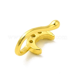 Прозрачная лунная клипса из кубического циркония на кольцах в носу&nbsp;LS-AJEW-F059-13G