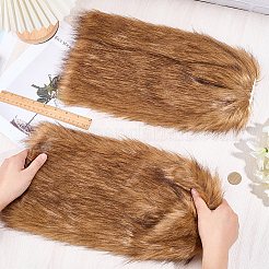 Чехол для ботинка из полиэстера с имитацией лисьего меха&nbsp;AJEW-WH20130-37A