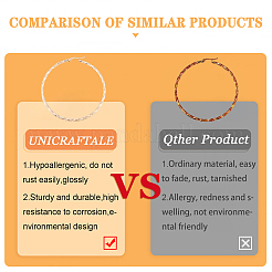 12 пара серег-колец из нержавеющей стали в двух стилях&nbsp;STAS-UN0028-53
